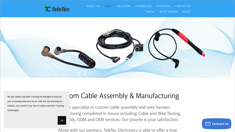 TeleTec Electronics  Custom Cable Assembly & Electronics Contract Manufacturer