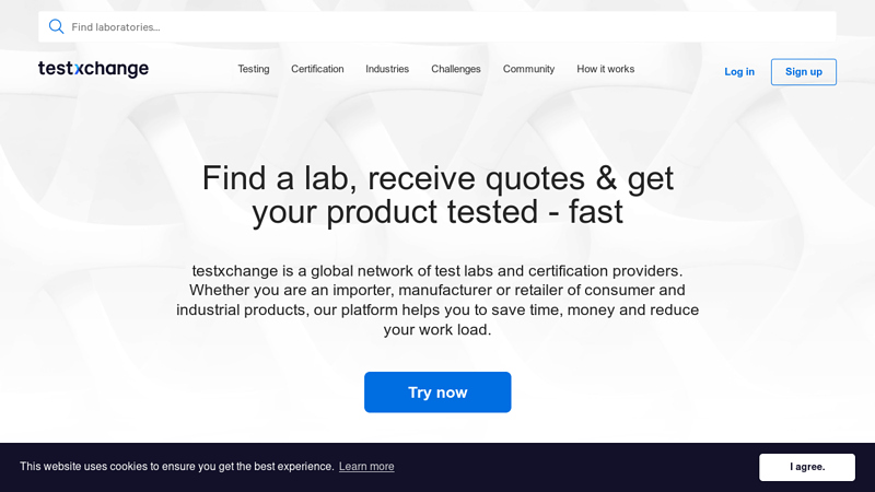 Find a lab, receive quotes & get your product tested  testxchange