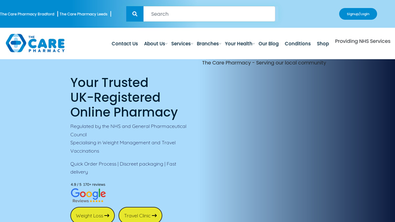 UK Registered Online Pharmacy in Bradford - The Care Pharmacy