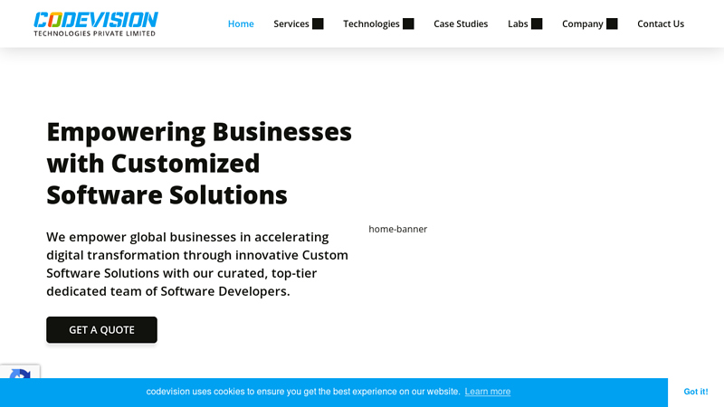 Custom Software Development Company | Codevision Technologies