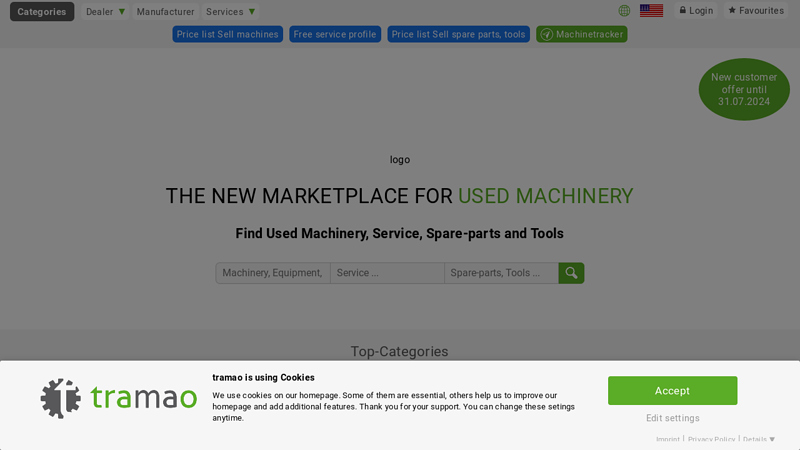 tramao.com - Find used Machines, Service, Spare-parts and