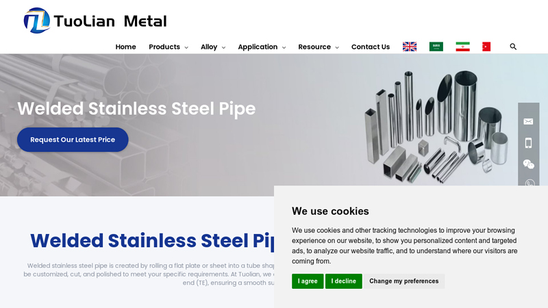 Image of Welded Stainless Steel Pipe Manufacturer in China