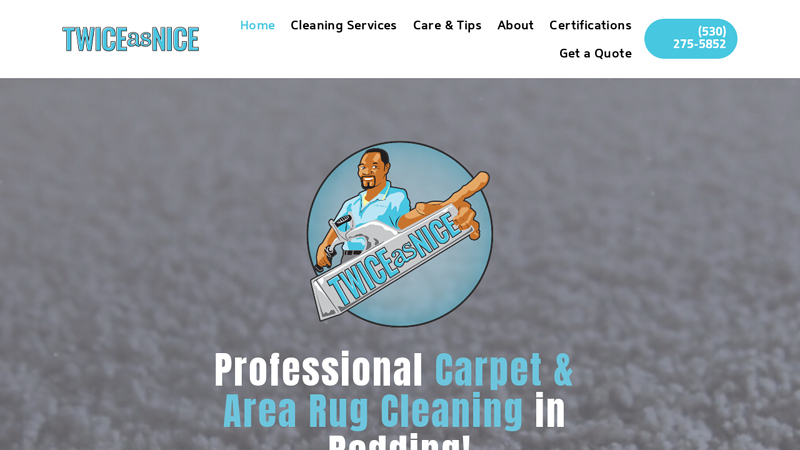 Twice as Nice Carpet & Upholstery Cleaning (530) 275-5852