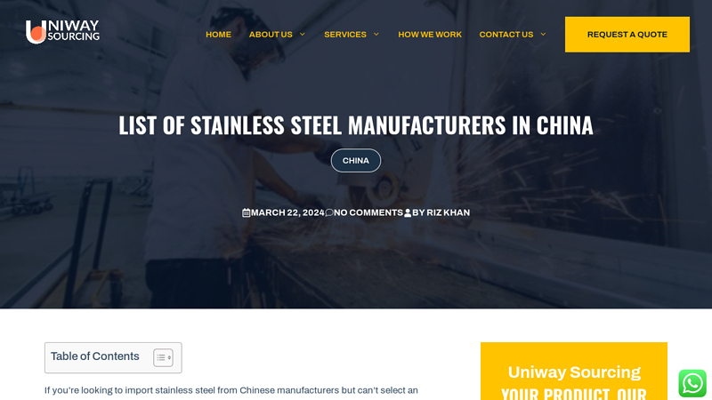 Image of List Of Structural Steel Manufacturers & Suppliers in China