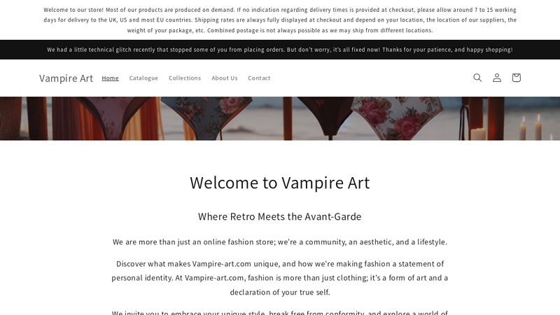 Vampire Art Retro Fashion and Design