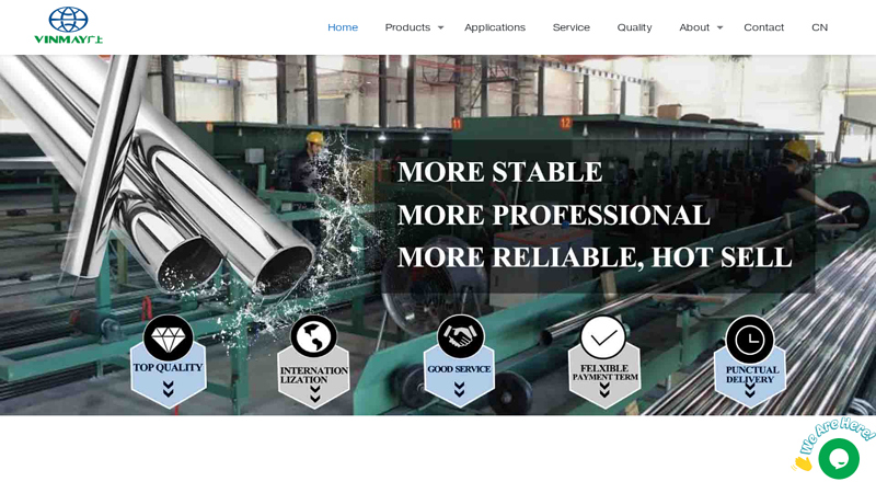 Image of Leading Stainless Steel Pipe Manufacturer | Vinmay