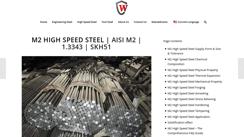 Image of M2 High Speed Steel | AISI M2 | 1.3343 | SKH51