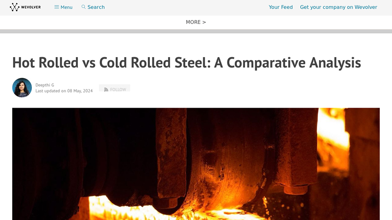 Image of Hot Rolled vs Cold Rolled Steel: A Comparative Analysis