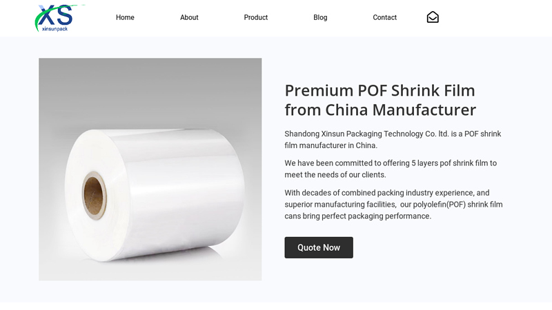 Image of Chinese POF Shrink Film Manufacturer- xinsun pack