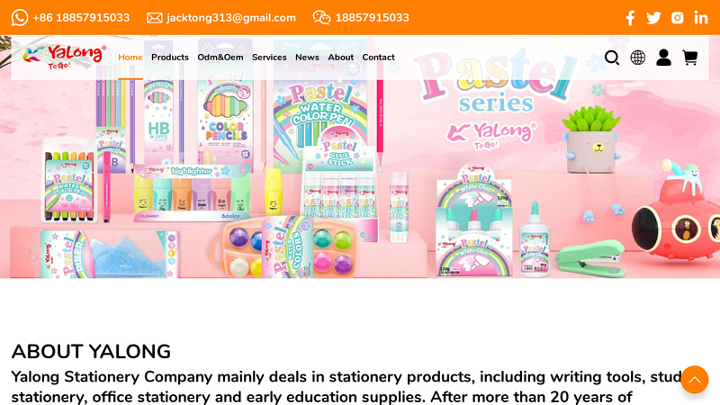 Yalong Stationery,Official website of yalong,yalong sharpener,yalong HB,student stationery,office stationery,marker pen,chinese stationery factory