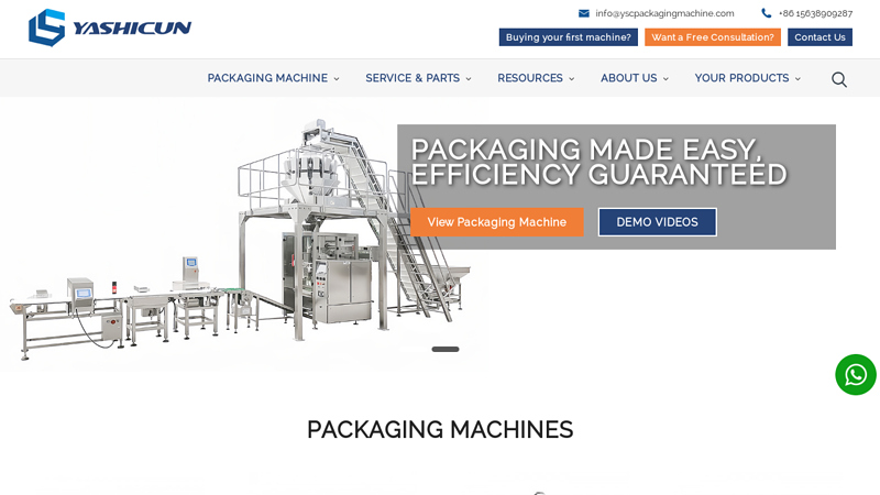 Image of Leading Packaging Machine Manufacturer and Suppliers in china