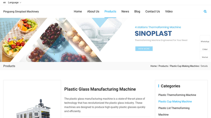 Image of China Customized Plastic Glass Manufacturing Machine Manufacturers ...