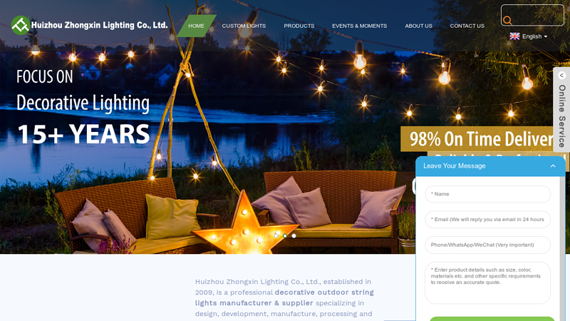 Outdoor String Lights, Party String Lights - Zhongxin