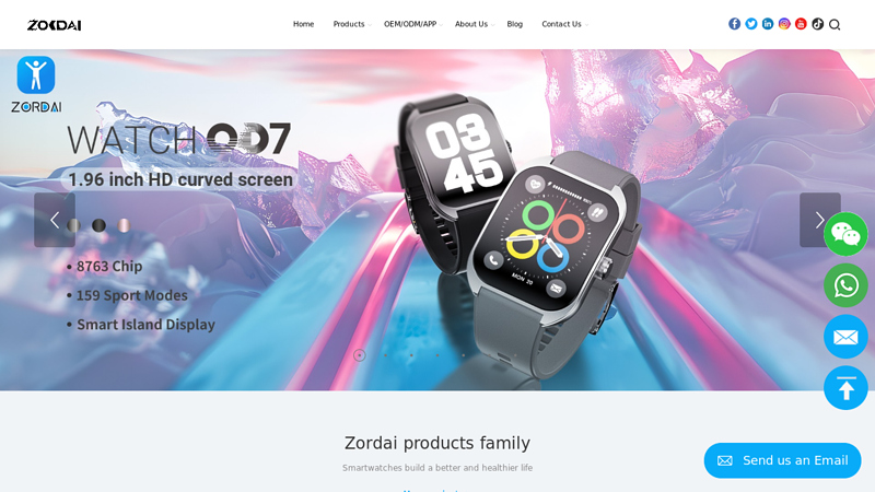 Zordai Official - smartwatch, fitness tracker, Smartband, smart wearables - Smartwatch Manufacturer Provide ODM & OEM Solution