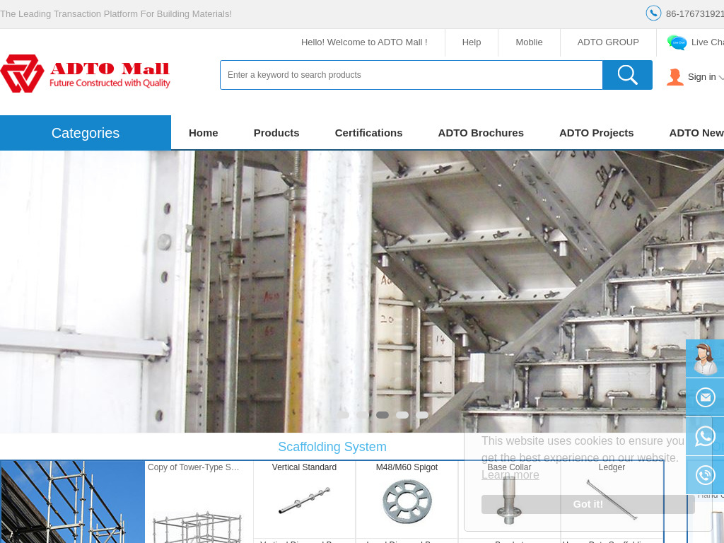 Scaffold wholesale, Scaffolding Accessories sale-Leading Building Materials Manufacturer