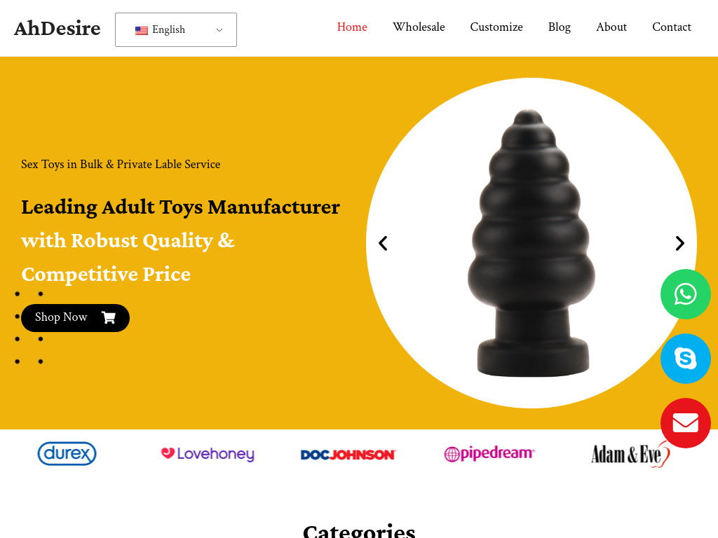 Home - Adult Toys Manufacturer