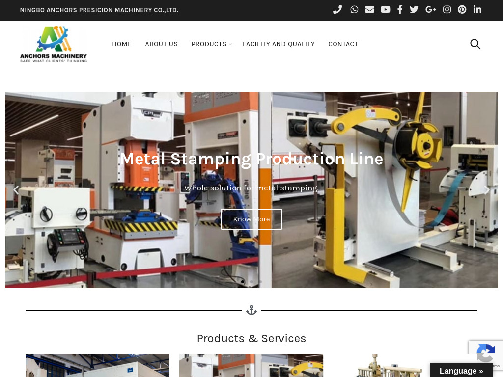 Homepage - Ningbo Anchors Precision Machinery Co.,Ltd-Cold forging machine