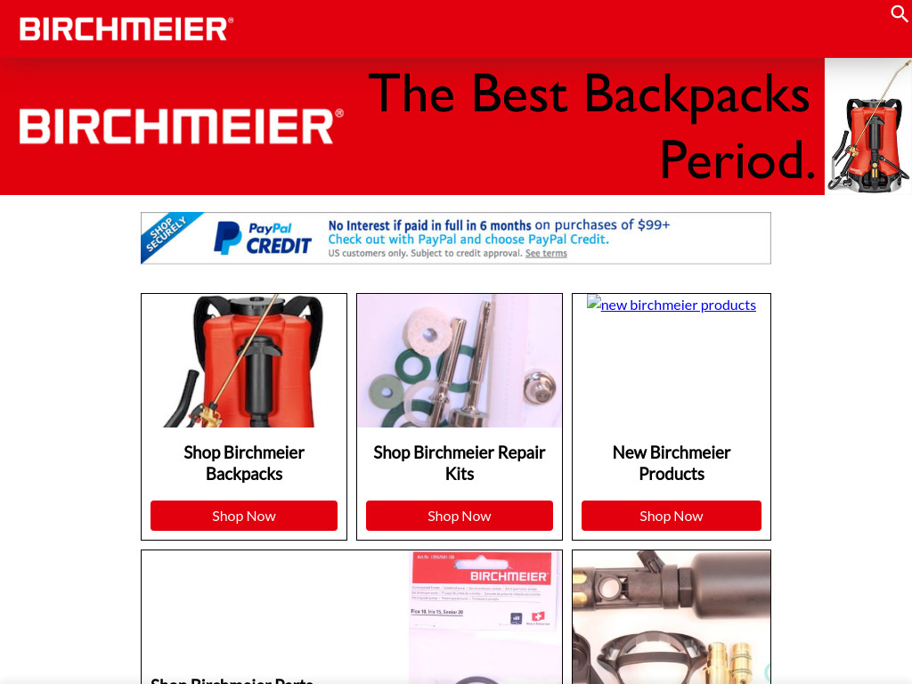 Birchmeier Backpacks - Best Backpack Sprayers - Birchmeier Backpacks