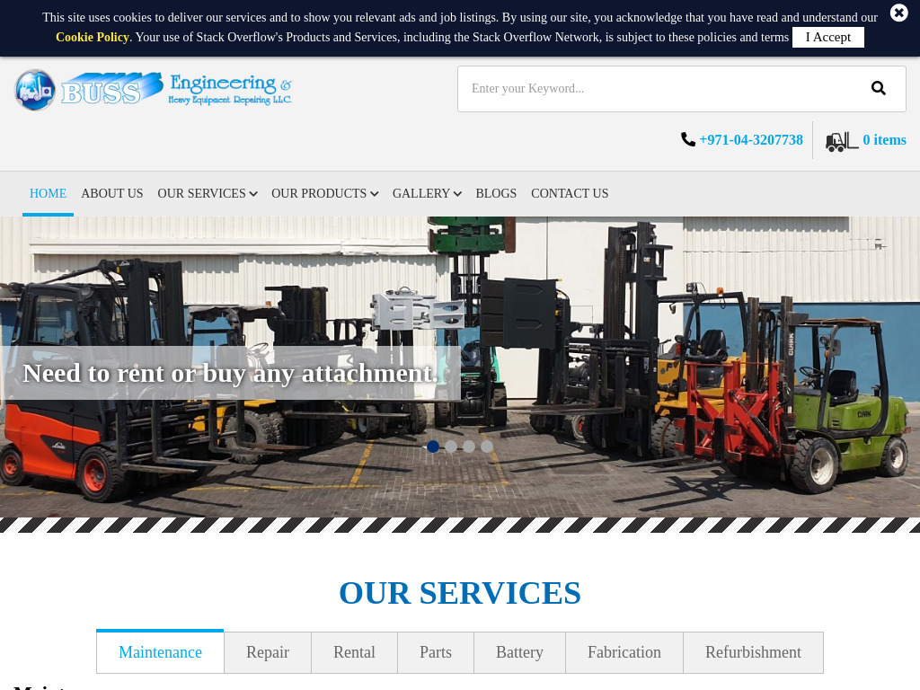 BUSS Engineering Equipment Manufacturers Company in Dubai