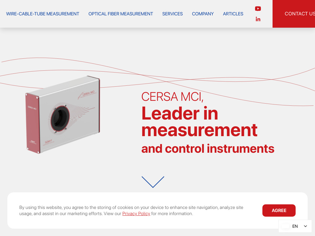 Wire, cable, fiber optic measuring tools & instruments - Cersa MCI