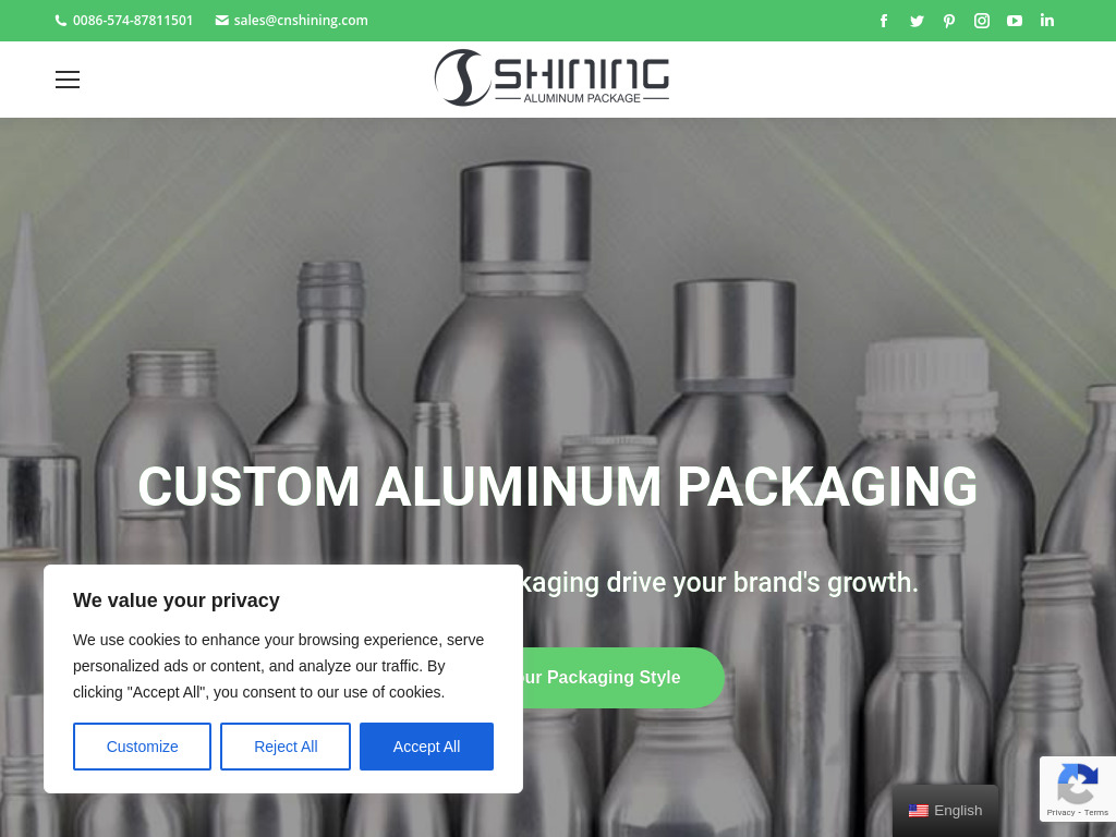 Shining Aluminium Package