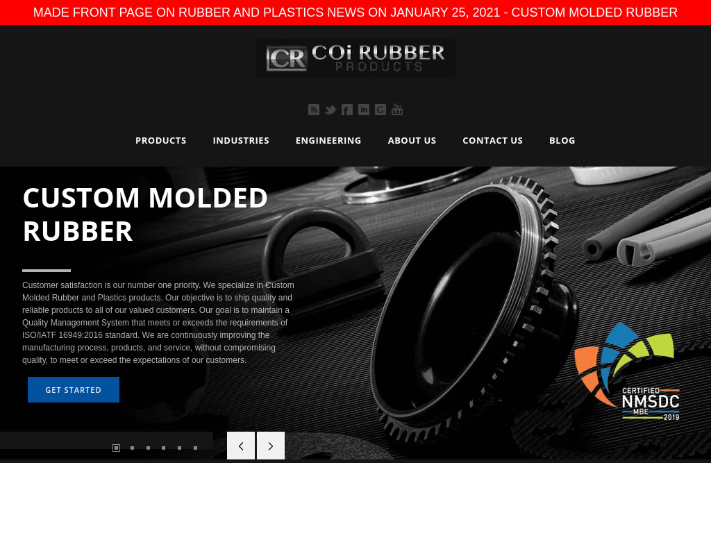 Rubber Molding Manufacturer - Coi Rubber Products