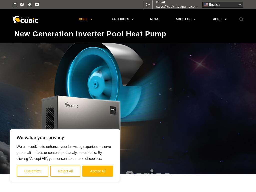 Inverter Pool & Spa Heat Pump Manufacturer and Supplier