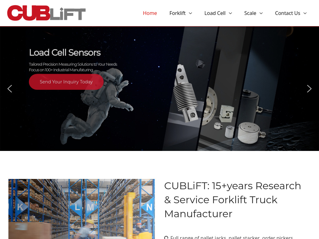 Forklift Truck, Reliable Forklift Manufacturer - CUBLiFT