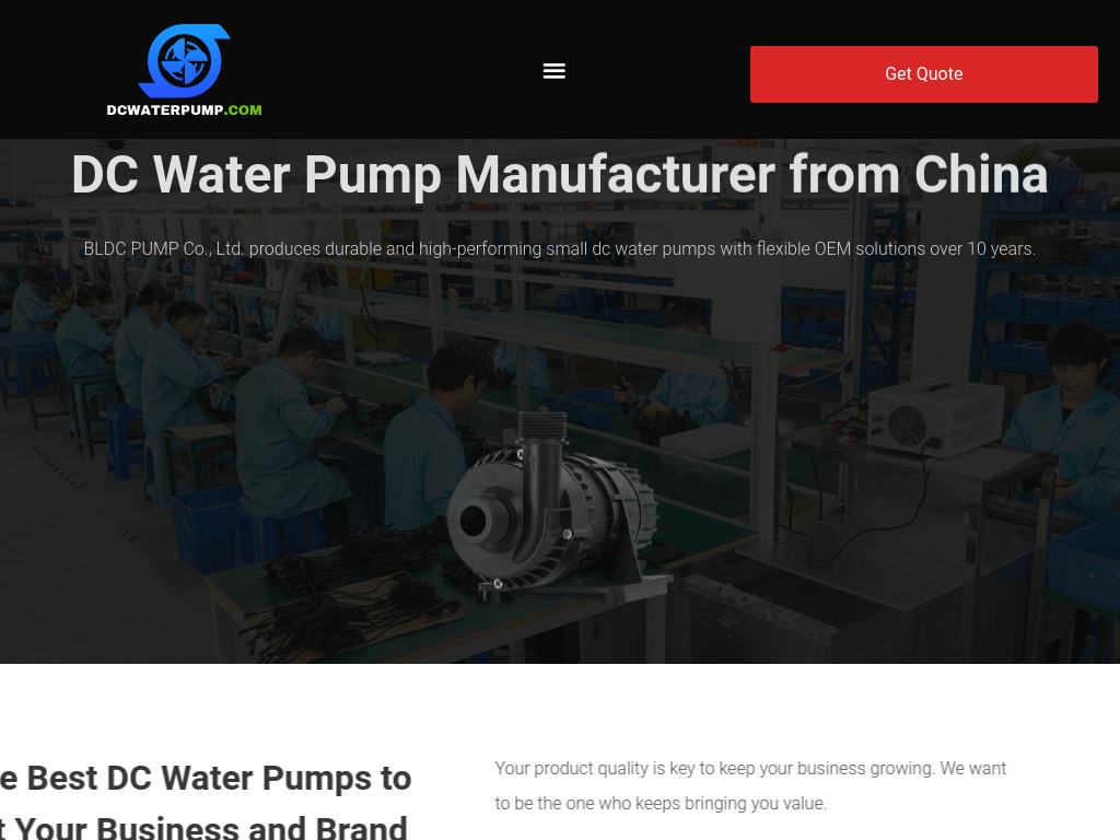 DC Water Pump - Create Best DC Water Pumps to Boost Your Business and Brand