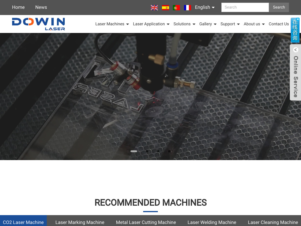 Laser Cutter, Laser Marking, Fiber Cutting Laser - Dowin