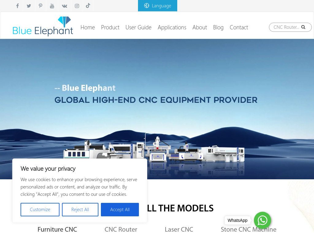 Top 1 CNC Machine Manufacturer in China - Blue Elephant CNC