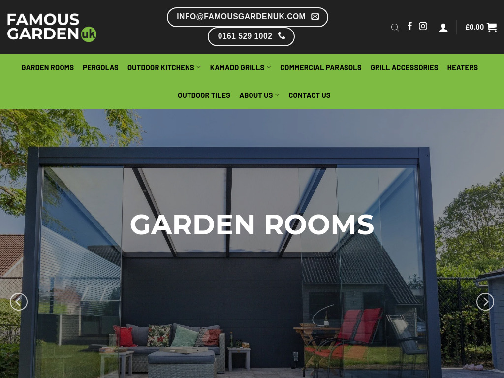 Famous Garden UK - Luxury Garden Kitchens & Accessories