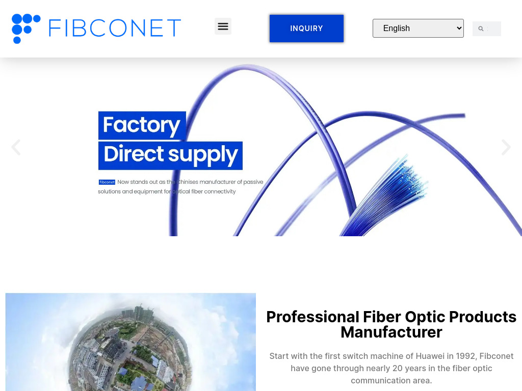 Professional Fiber Optic Communication Products Manufacturer - Fibconet