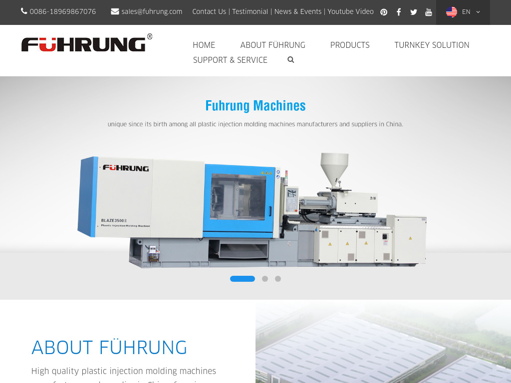 Fuhrung Servo injection molding machines-High Quality Plastic Machinery