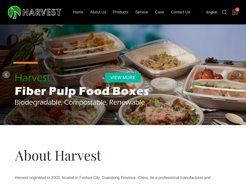 Harvest Plastic Food Packaging