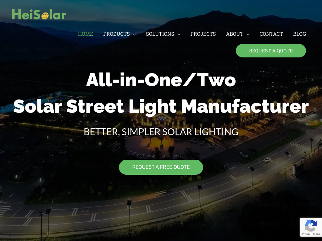 Solar Street Light Manufacturer, Solar LED Lighting Solution - HeiSolar