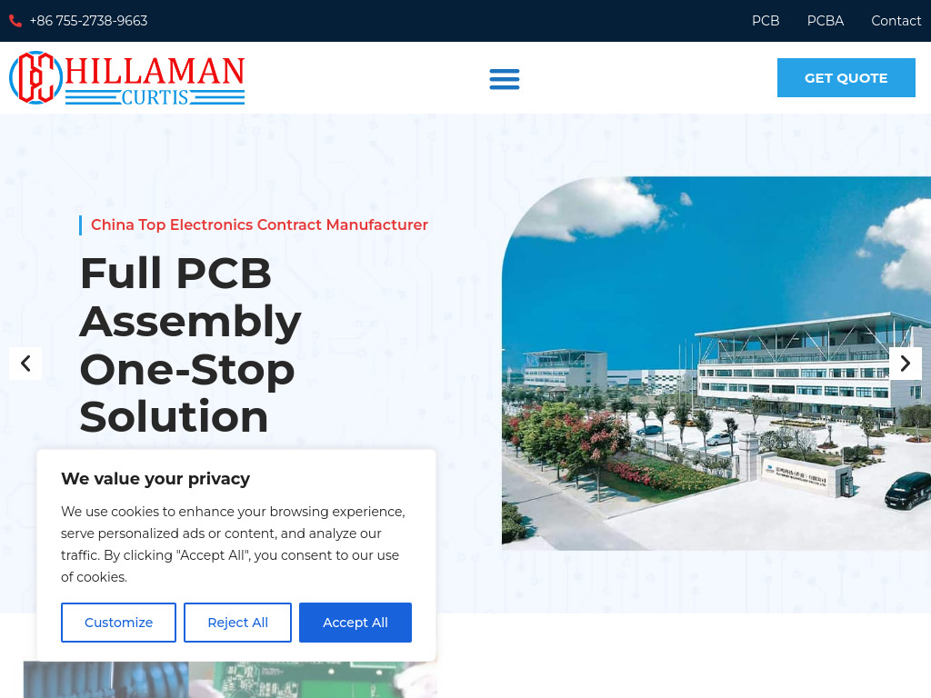 Hillman Curtis: Printed Circuit Board Manufacturing & SMT Assembly Manufacturer