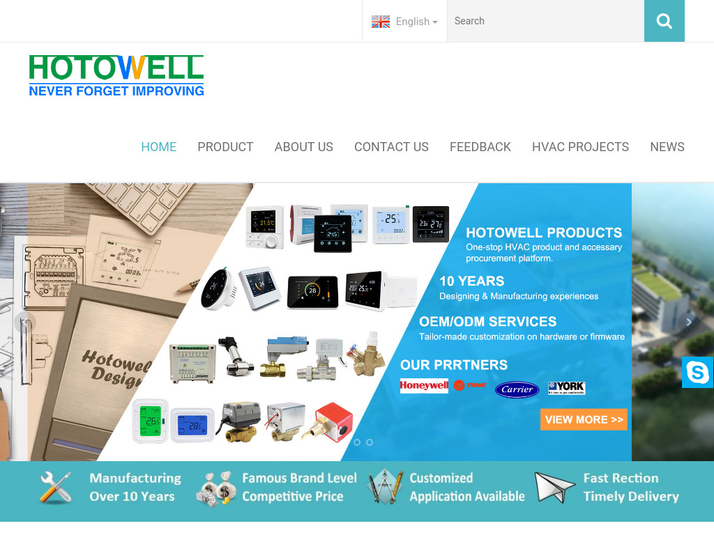 Hotowell International Co., Limited,Thermostat, Zone Valve, Flow Switch Chinese OEM/ODM Manufacturer