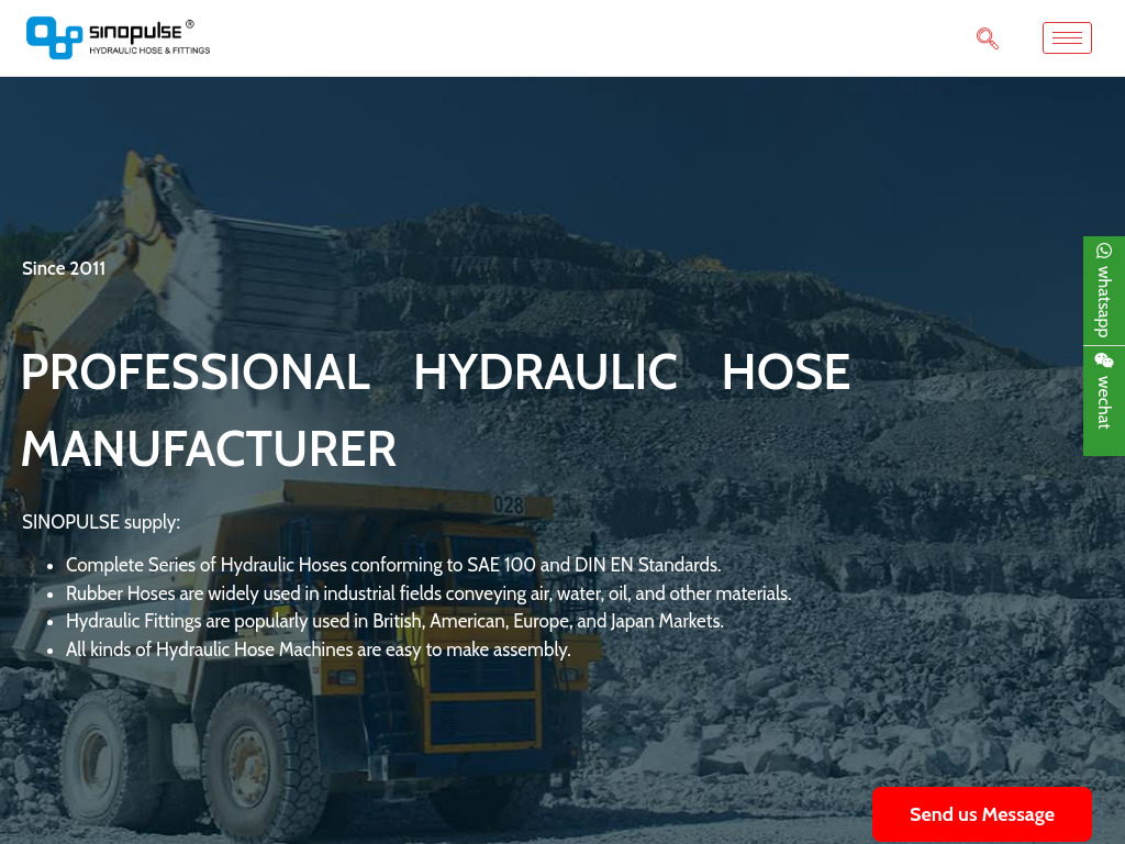 China Hydraulic Hose Manufacturer, Indrustrial Rubber Hose Suppiler