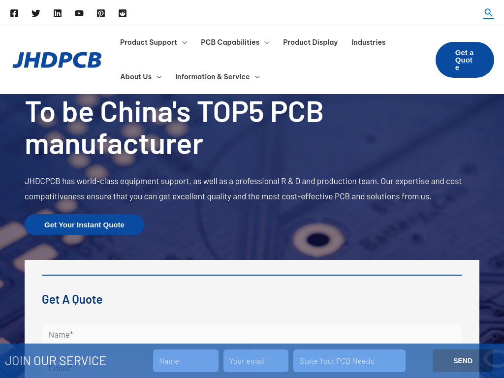 JHDPCB: PCB Manufacturing And PCBA Factory - Fast Delivery, Free Proofing