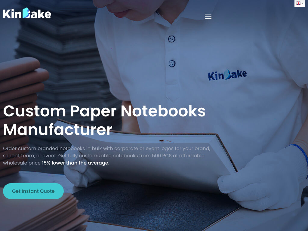 Custom Paper Notebooks Manufacturer - Kinbake