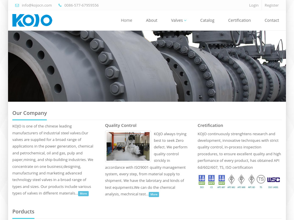 Ball Valve,Gate Valve,Check Valve Manufacturer - KOJO Valve