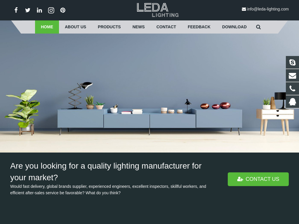 Decorative lighting manufacturer leda-lighting.com