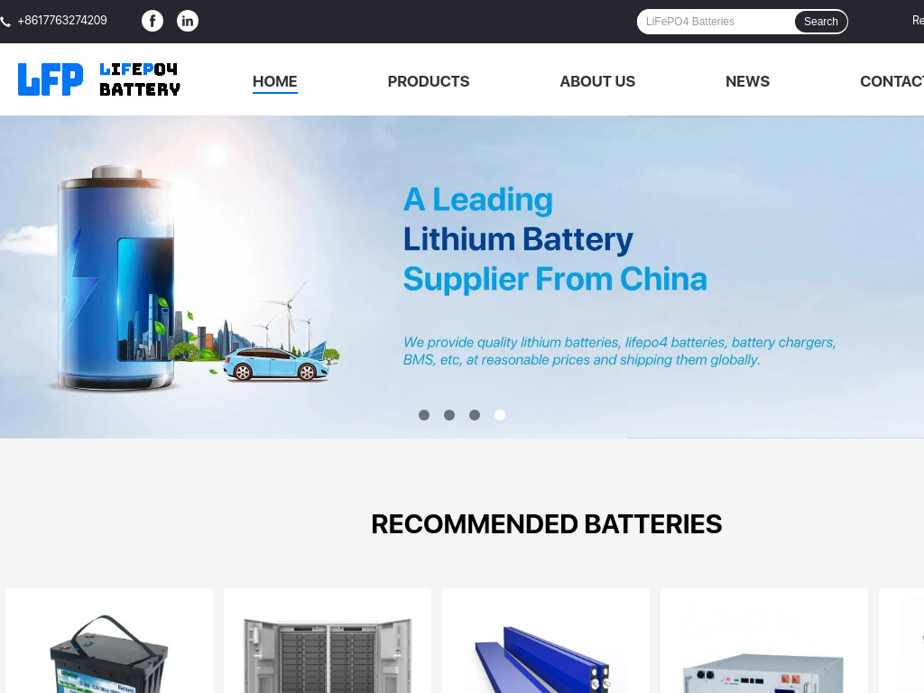 LiFePO4 Batteries and LiFePO4 Cells Supplier - LiFePO4 Battery