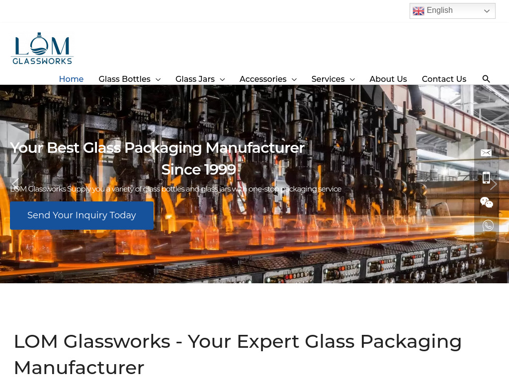 Glass Packaging Manufacturer and Supplier in China-LOM Glassworks