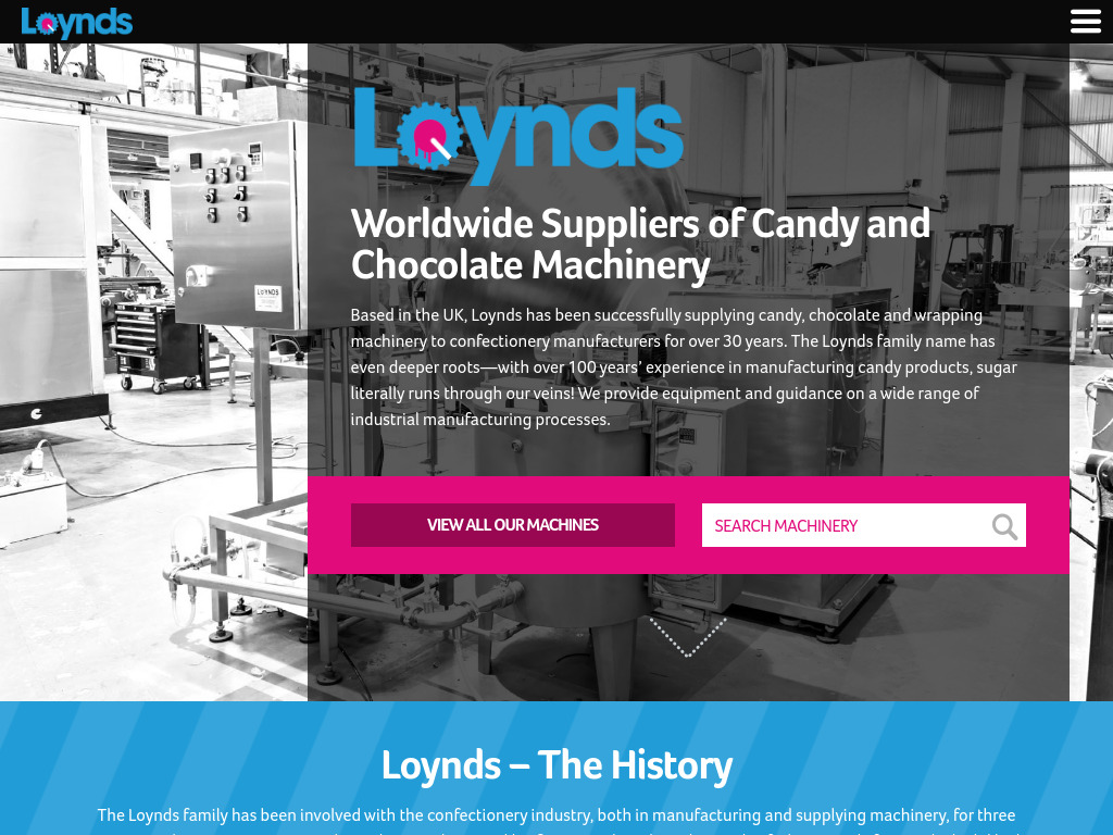 Loynds ? Worldwide Suppliers of Candy & Chocolate Machinery