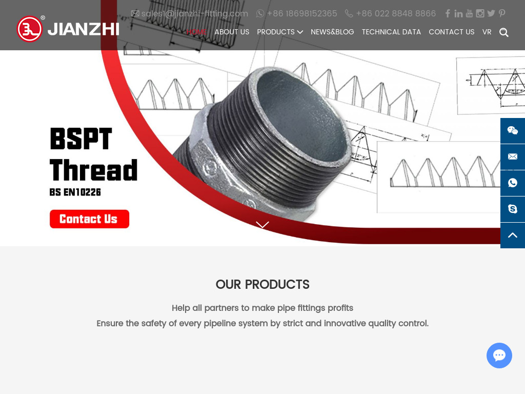 Malleable Iron Pipe Fittings, Cast Iron Grooved Pipe Fittings Manufacturer - Jianzhi Pipe Fittings