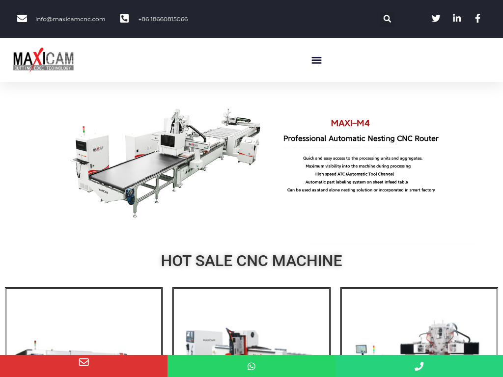 China CNC Machine Manufacturer - Maxicam CNC Router