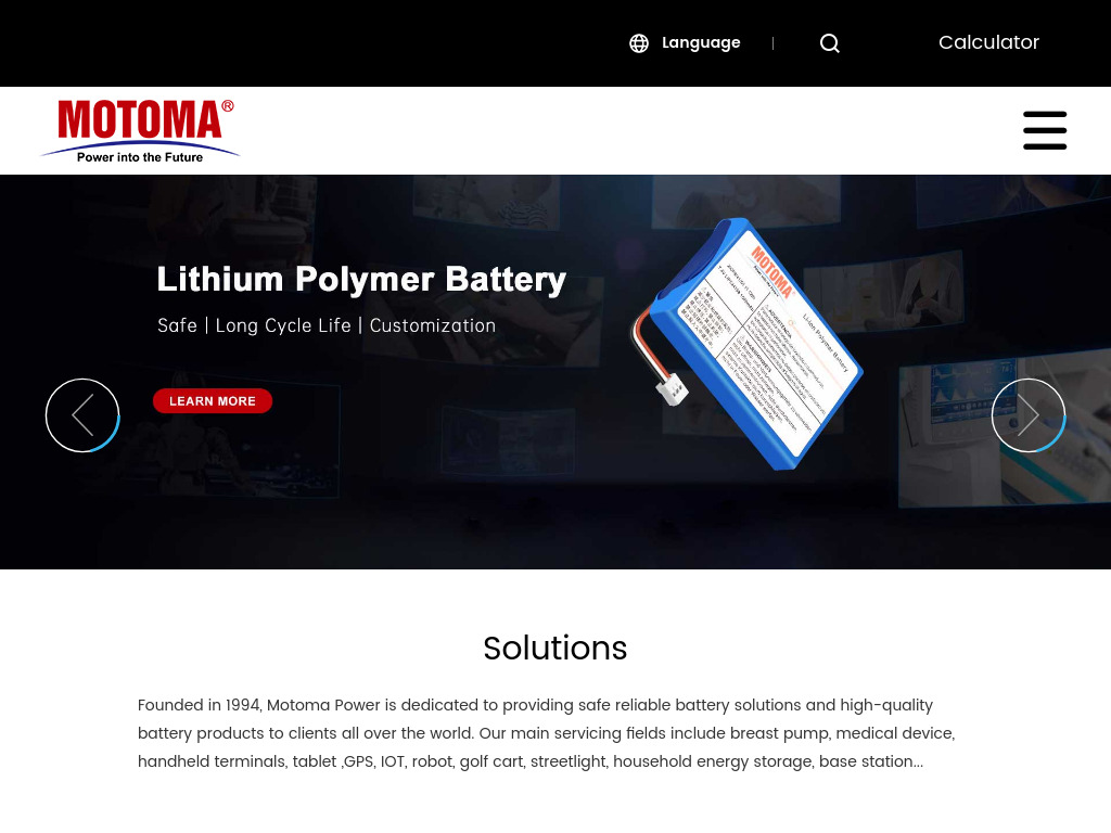 Lithium Polymer Battery Customized Manufacturer LiFePO4 Battery System Supplier