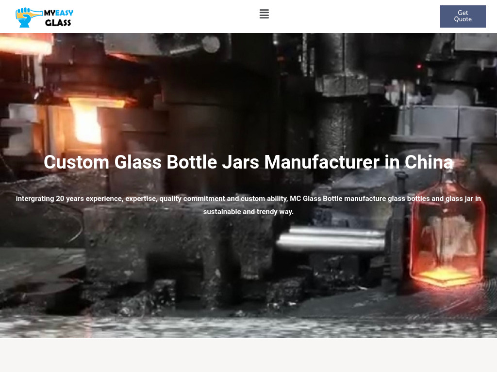 Glass bottle manufacturers in China, custom glass bottles